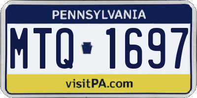 PA license plate MTQ1697
