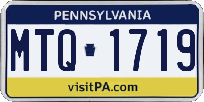 PA license plate MTQ1719