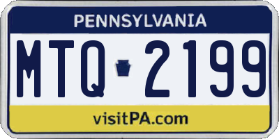 PA license plate MTQ2199