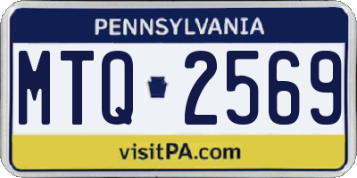 PA license plate MTQ2569