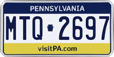 PA license plate MTQ2697