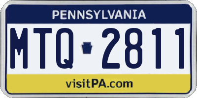 PA license plate MTQ2811