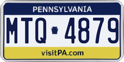 PA license plate MTQ4879