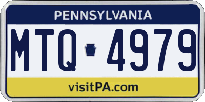 PA license plate MTQ4979