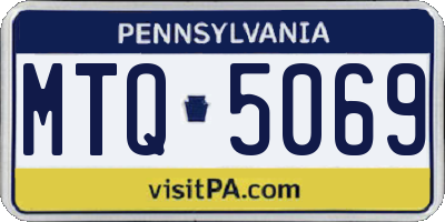 PA license plate MTQ5069