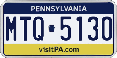 PA license plate MTQ5130