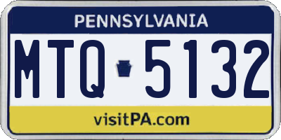 PA license plate MTQ5132