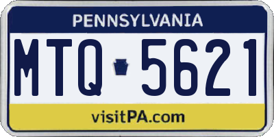 PA license plate MTQ5621
