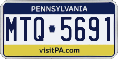 PA license plate MTQ5691
