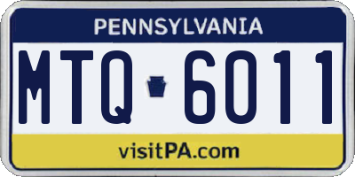 PA license plate MTQ6011