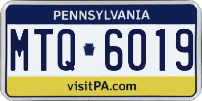 PA license plate MTQ6019