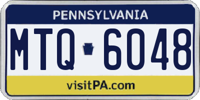 PA license plate MTQ6048