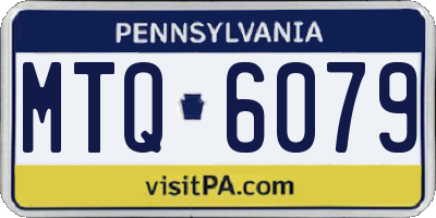 PA license plate MTQ6079