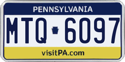 PA license plate MTQ6097