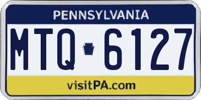PA license plate MTQ6127