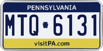 PA license plate MTQ6131