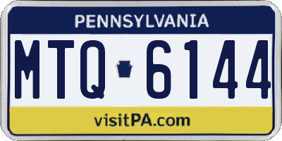 PA license plate MTQ6144
