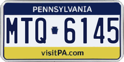 PA license plate MTQ6145