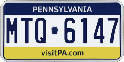 PA license plate MTQ6147