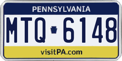 PA license plate MTQ6148