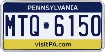 PA license plate MTQ6150