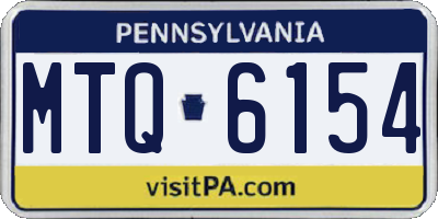 PA license plate MTQ6154