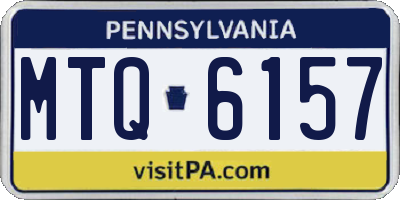 PA license plate MTQ6157