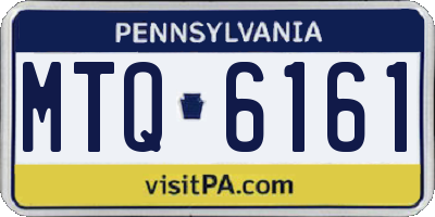 PA license plate MTQ6161