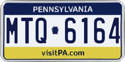 PA license plate MTQ6164