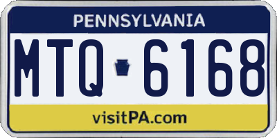 PA license plate MTQ6168