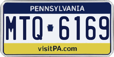PA license plate MTQ6169
