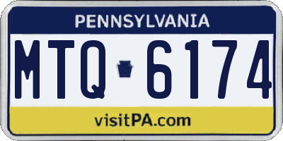 PA license plate MTQ6174