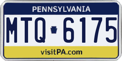 PA license plate MTQ6175