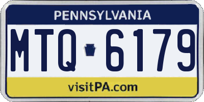 PA license plate MTQ6179