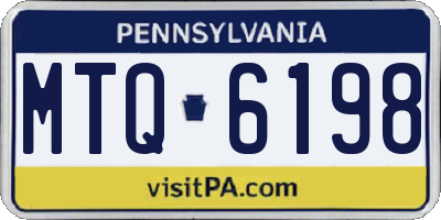 PA license plate MTQ6198
