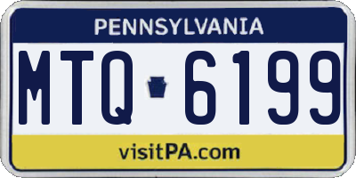 PA license plate MTQ6199
