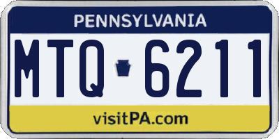 PA license plate MTQ6211