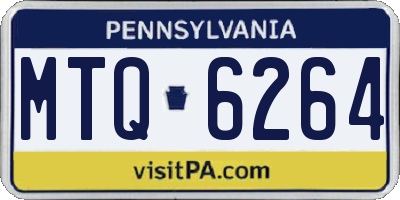 PA license plate MTQ6264