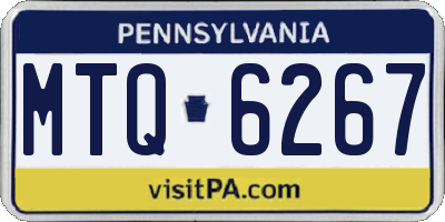 PA license plate MTQ6267