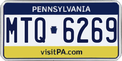 PA license plate MTQ6269