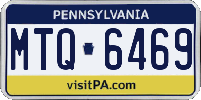 PA license plate MTQ6469