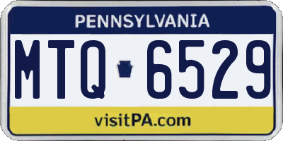 PA license plate MTQ6529
