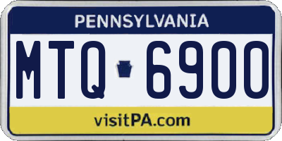 PA license plate MTQ6900