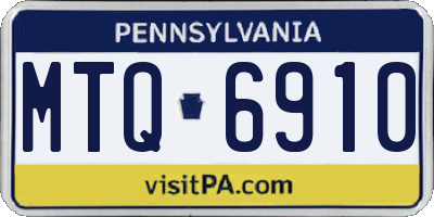 PA license plate MTQ6910