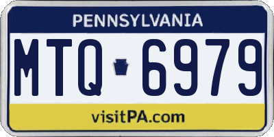 PA license plate MTQ6979