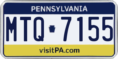 PA license plate MTQ7155