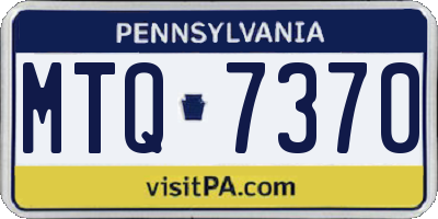 PA license plate MTQ7370