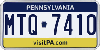 PA license plate MTQ7410