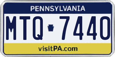 PA license plate MTQ7440
