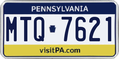 PA license plate MTQ7621